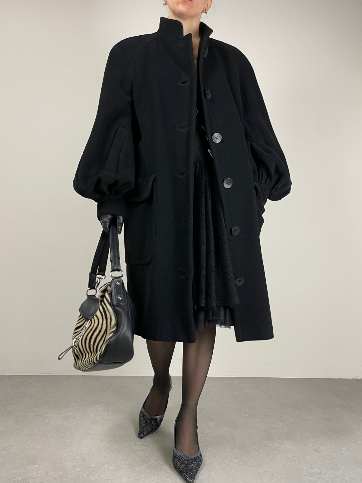 MOSCHINO COUTURE cappotto in lana e cashmere