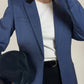 Blazer strutturato in pura lana con dettaglio del piercing sul retro