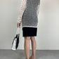 Cardigan all’uncinetto con motivo floreale