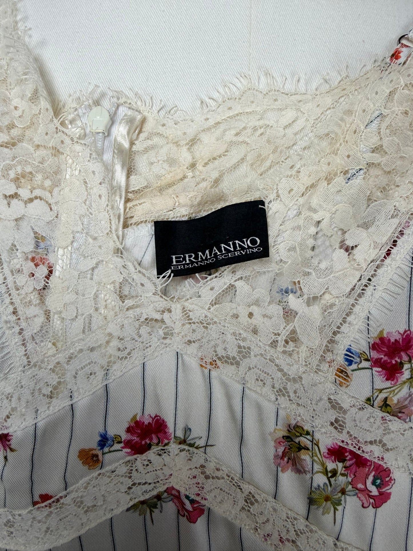 Abito Ermanno Scervino a fiori con pizzo
