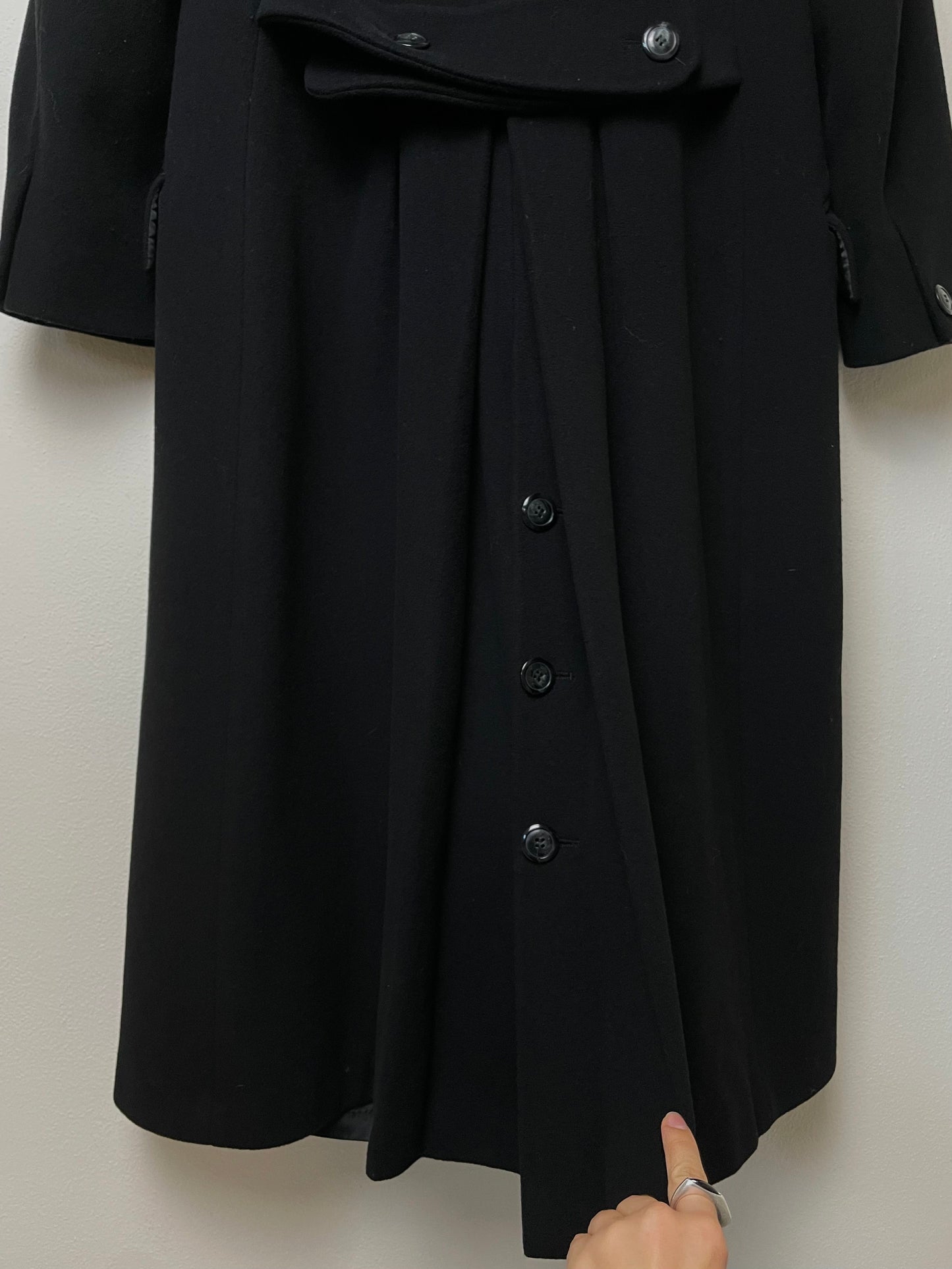 Cappotto vintage lungo a doppiopetto