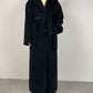 Black wool long coat