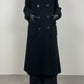 Long black wool coat