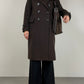 Cappotto in misto lana marrone