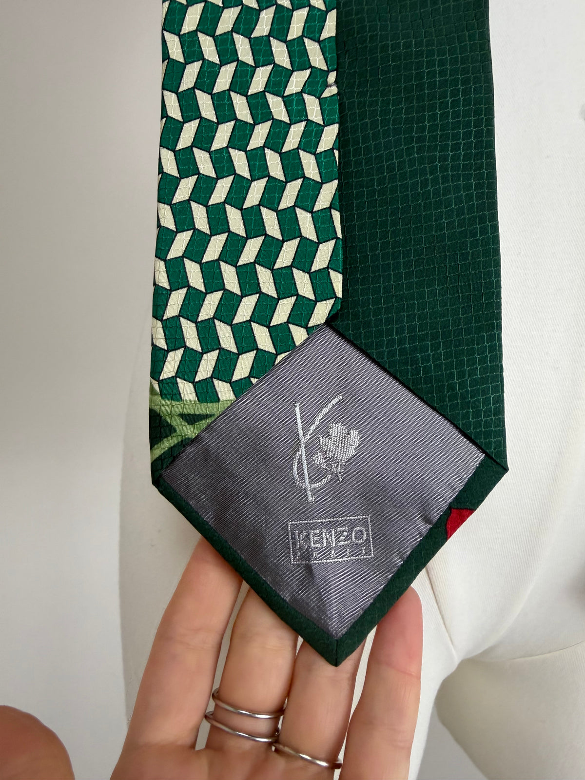 Kenzo cravatta in pura seta