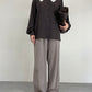 Camicia in pura seta con colletto in pizzo