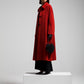 Cappotto rosso in 100% alpaca