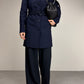 PRADA trench blu e nero