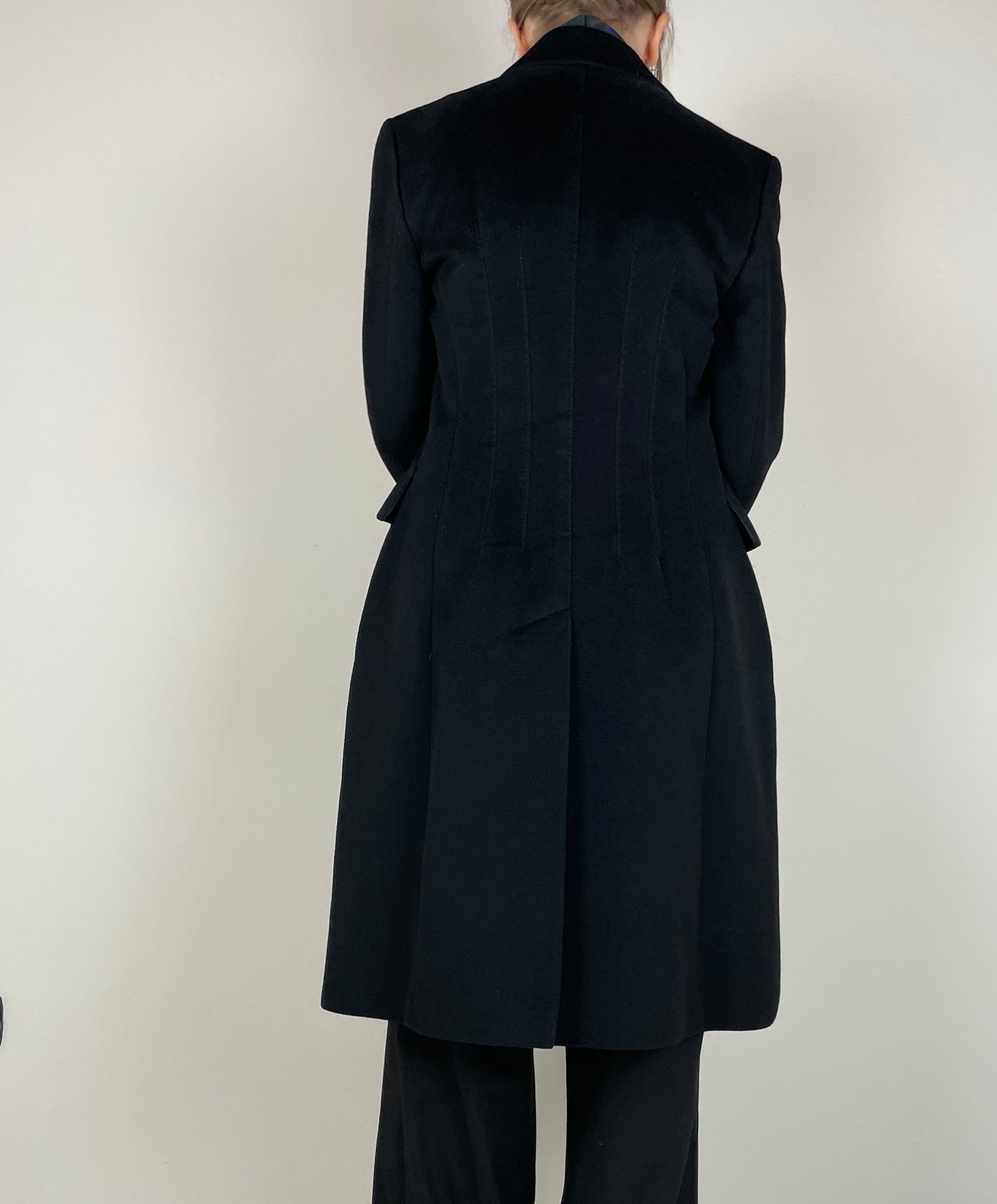 SPORTMAX Black wool coat