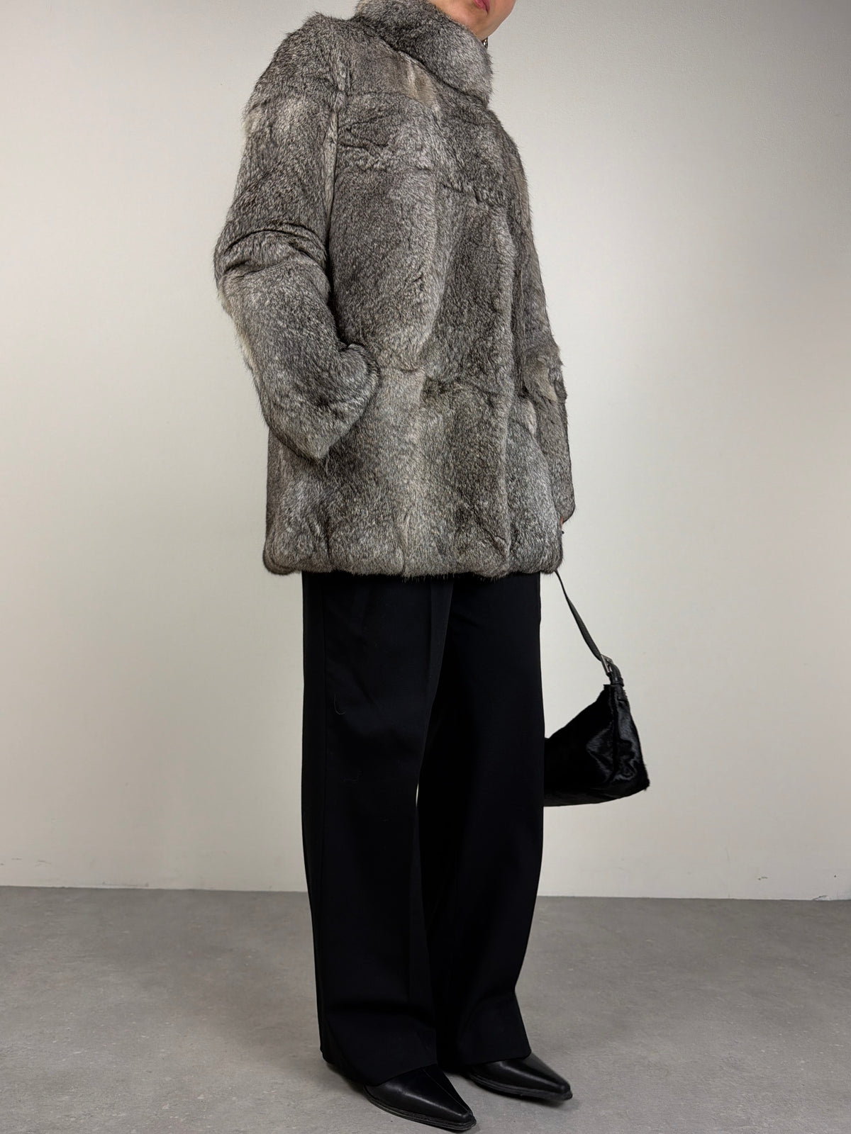 Pelliccia vintage in pregiato Rex rabbit