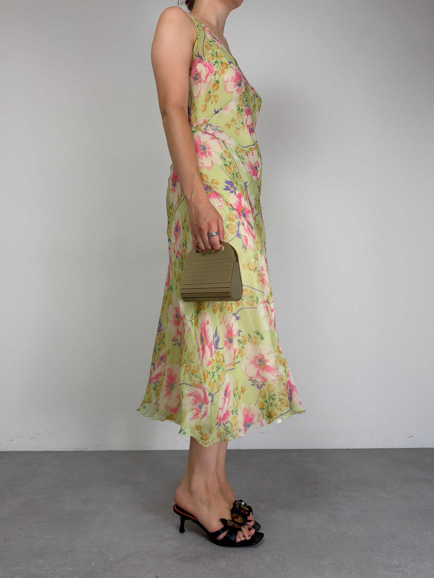 RALPH LAUREN abito in seta a fiori