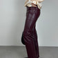 Borgogna leather pants