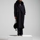 Cappotto a doppiopetto in lana blu