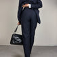 Completo vintage made in Italy in lana blu