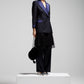 Pantaloni Alberta Ferretti in seta blu