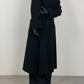 Long black wool coat