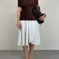 Top vintage marrone effetto crinkle