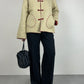 Piumino vintage in seta e cotone double face