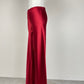 Pantalone in pura seta tagliato in sbieco