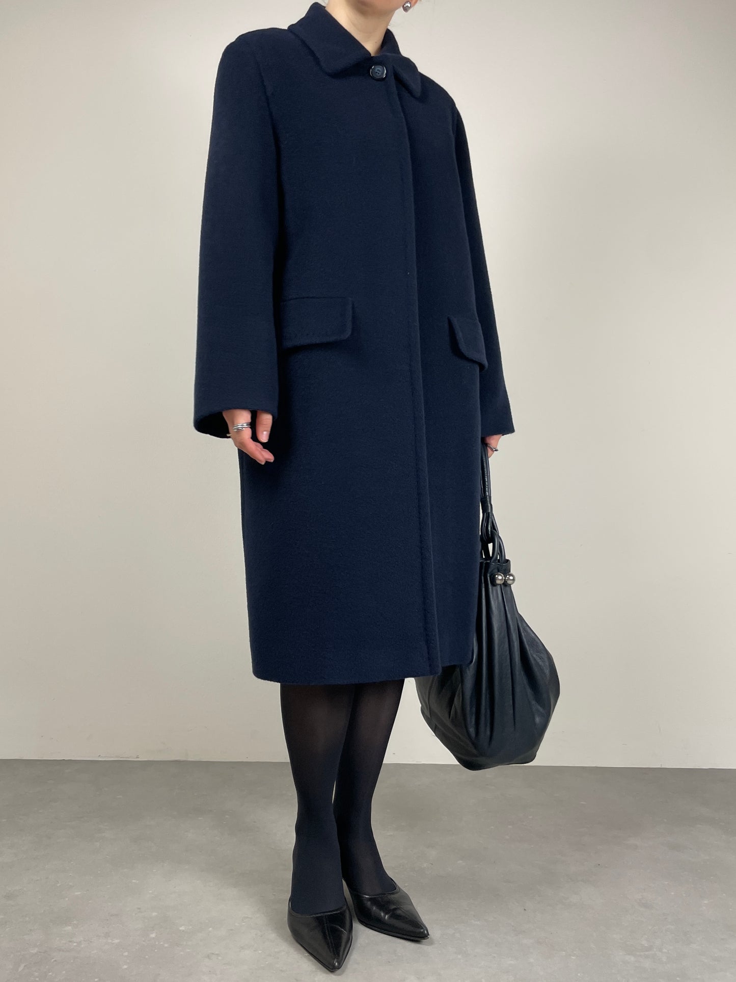 Cappotto vintage Made in Italy in beaver di pura lana