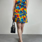 Abitino vintage anni ‘70 in cotone floreale con fiocchi