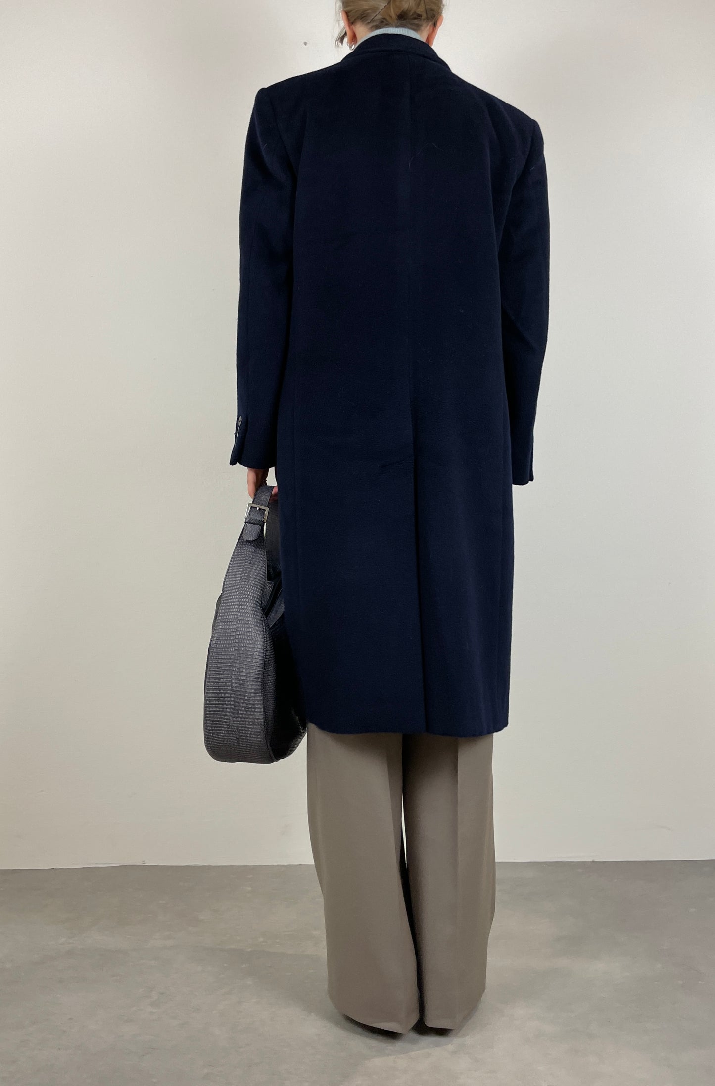 MANI by Giorgio Armani wool blue coat