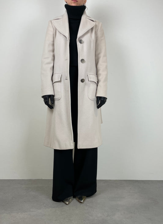 Seashell wool coat