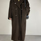 Max Mara 101801 cappotto vintage color cioccolato