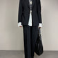 Completo vintage in lana gessata