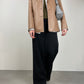 Blazer in vera pelle nocciola