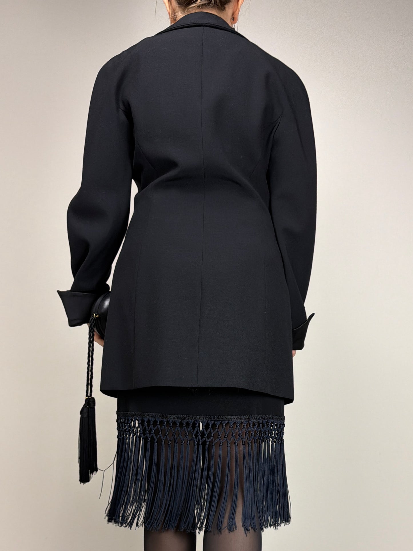 Blazer stile smoking vintage made in Italy in lana