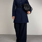PRADA trench blu e nero