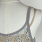 Slip dress in pizzo con sottoveste in seta