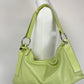 Borsa in vera pelle verde pastello