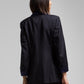 Blazer smoking vintage in lana blu