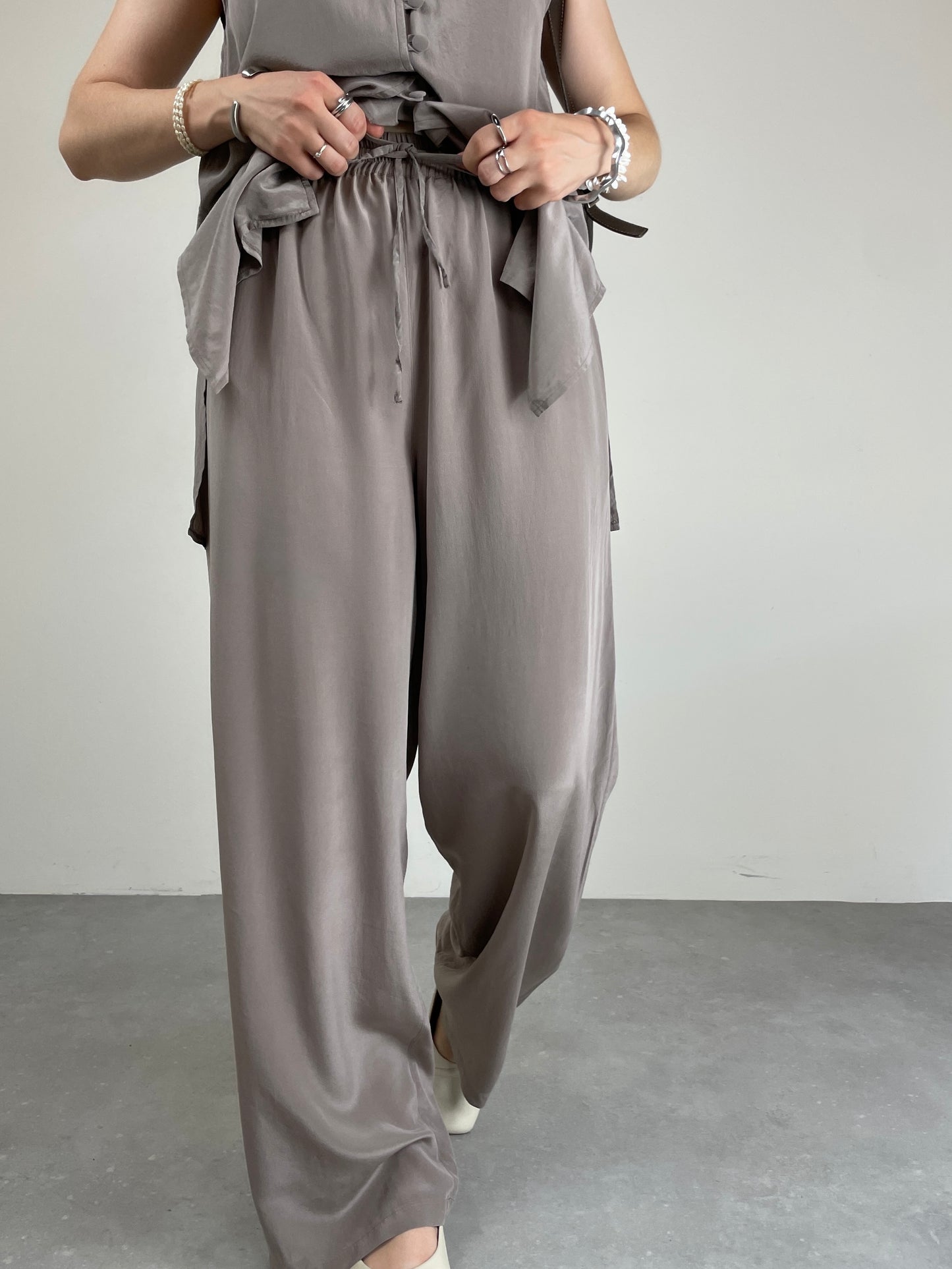 Completo vintage in pura seta