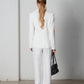 Blazer con ricamo a corallo