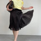 Gonna vintage in seta marrone