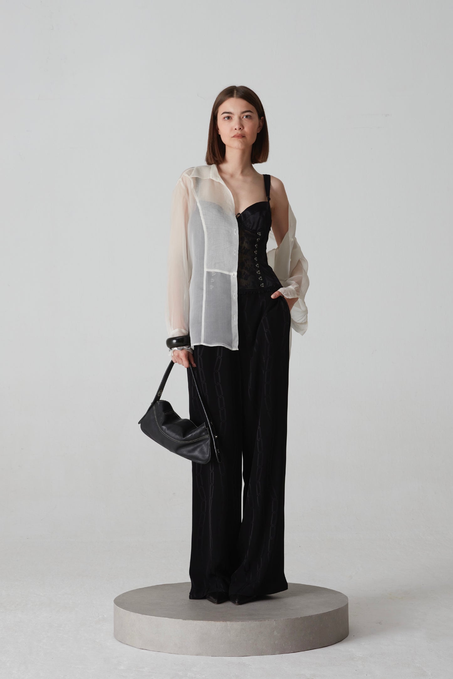 Pantalone a palazzo in viscosa