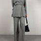 MAX MARA completo grigio in lana e viscosa