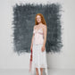 Top vintage in seta rosa