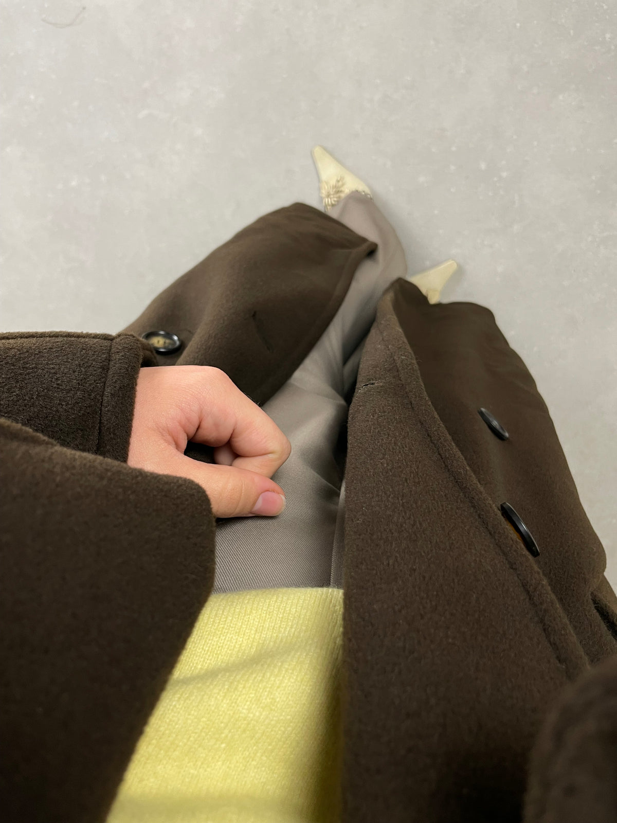 Max Mara 101801 cappotto vintage color cioccolato