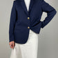 Blue wool blazer