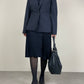 MOSCHINO Cheap and Chic blazer in lana gessato con impunture