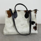 Maxi borsa in vera pelle cavallino
