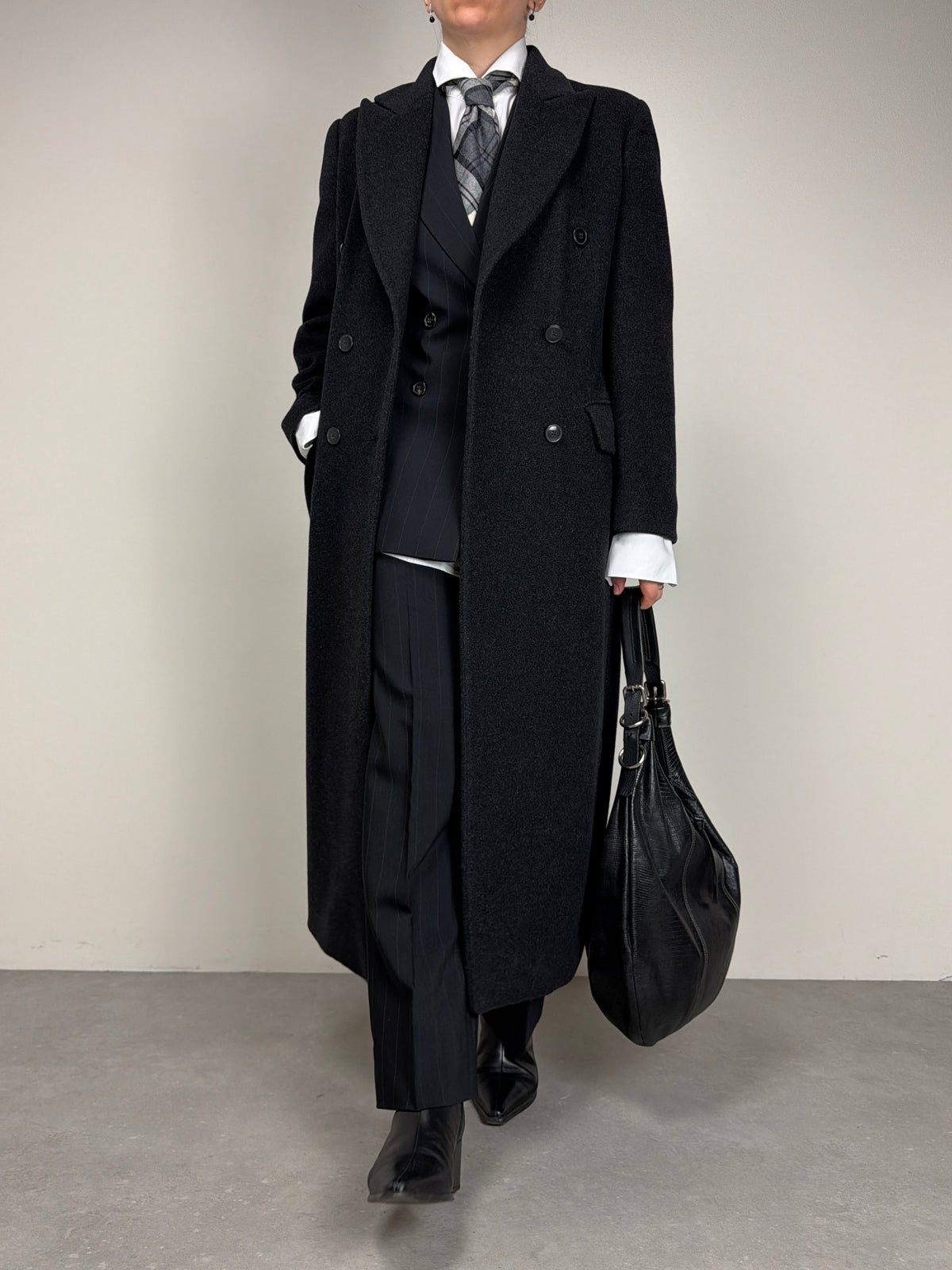 GIANFRANCO FERRÈ STUDIO cappotto in lana e angora