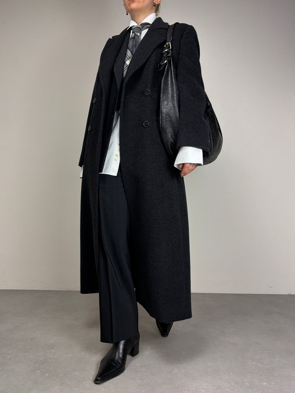 GIANFRANCO FERRÈ STUDIO cappotto in lana e angora