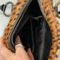 Borsa in vera pelle cavallino con stampa leopardata