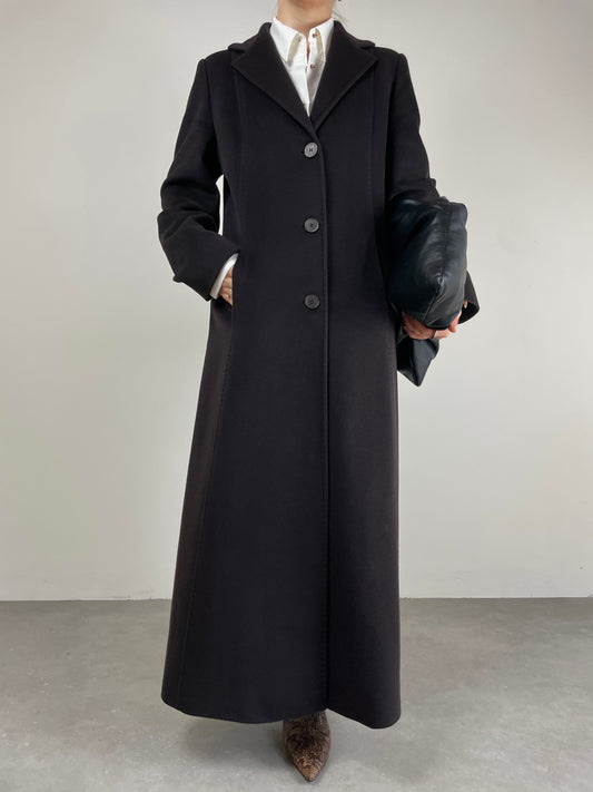 Cappotto Cinzia Rocca in babyalpaca testa di moro