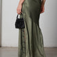 Borsetta vintage in raso con fiore